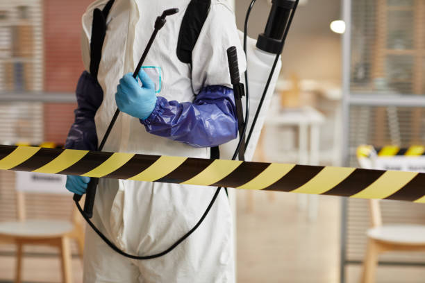 Professional Biohazard Cleanup technician working in Houston, OH